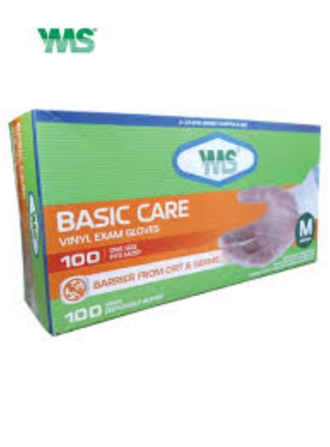 VINYL EXAMINATION GLOVES MEDIUM SIZE 100PCS